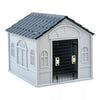 Weatherproof Indoor Outdoor Plastic Pet Puppy Dog House Dog Kennel Shelter Home