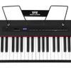 Portable Digital Piano 88 Semi-Weighted Keys Keyboard Pedal Stand LCD Mustar