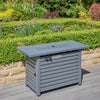 Fire Mountain Rectangular Gas Outdoor Fire Pit with Protective Cover