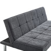 2 Seater Chenille Sofa Bed Convertible Recliner Settee Couch Loveseat Sleeper UK