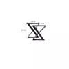 Steel Table Legs Trapezium Frame X Frame Dining Coffee Bench Desk Feet Stand DIY