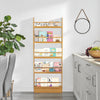 5 Tier Tall Shelf Wooden Bookcase Bookshelf Storage Rack Organizer Display Stand