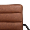 Mid-Century Modern PU Leather Armchair Accent Chair Industrial Style Metal Frame