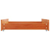Bed Drawers 2 pcs Wax Brown Solid Wood Pine W4S6