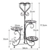 Nordic Style Multi-layer Plant Stand Flower Shelf Holder Household Iron Art Rack
