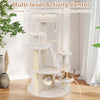 Cat Tree Kitty Tower Activity Center with Condo Scratching Posts White
