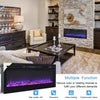 40inch Electric Fireplace Wall-mounted Meida Wall LED Fire Insert Log with Vent