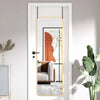 Full Length Over the Door Mirror Wall Hanging Mirror Full body w/ Hanging Hooks