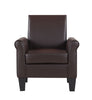 Leisure Faux Leather Accent Arm Chair Living Room Bedroom Comfy Single Sofa Seat