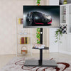 Floor TV Stand Mount Bracket with 2 AV Shelves for 32-65 inch LED LCD