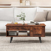 Lift Top Coffee Table Pull up Coffee Table with Storage-Coffee