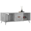 Concrete Grey Coffee Table - Modern Rectangular Centerpiece with Ample D0C5