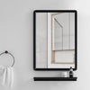 Black Rectangle Wall Mirror Home Bathroom Wall Mount Vanity Decor Makeup Mirrors