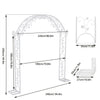 Beautiful Leaf Flower Pattern Wedding Arch Backdrop Stand Garden Planter Trellis