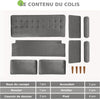 Modern 2 Seater Velvet Sofa Modern Couch Love Seat Settee for Living Room Grey