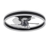 Modern LED Ceiling Fan Light Dimmable Bedroom Living Room Fan Lamp with Remote