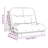 Futon Sofa Bed with 100x206x11 Impregnated Wood Pine Q2J5