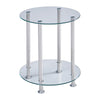 Nest Of 3 Nested Nesting Tables Side End Coffee Table Glass/Wood for Living Room