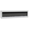White 60'' Electric Fireplace LED Flames Inset Wall/Freestand Heater with Remote