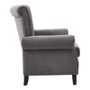 Upholstered Wing Back Armchair Velvet Quilted Wingback Single Sofa Cuddle Chairs