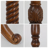 Solid Wood Coat Stand Heavy Duty Freestanding Hallway Coat Rack Tree w/ 8 Hooks