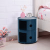Round Storage Unit Bathroom Cabinet Chest Cupboard Side Table Vintage Postbox UK