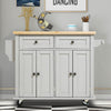 Kitchen Storage Trolley Cart Cupboard Rolling Island Shelves Cabinet Wine Rack