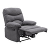 LEATHER/VELVET MANUAL ADJUSTABLE RECLINER ARMCHAIR LOUNGE CHAIR RECLINING GAMING