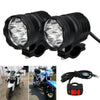Universal Front Spot Light Motorcycle Auxiliary Motorbike Fog Lamp Headlight 72W