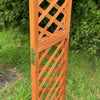 Wooden Garden Arch Pergola Feature Archway Natural with Square Top (Tan) Trellis