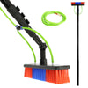 30ft Window Cleaning Pole Equipment Water Fed Telescopic Extendable Brush Kit