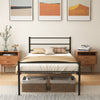 3FT Single Size Metal Bed Heavy-duty Platform Bed Frame with Headboard