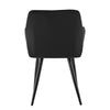 2 x Velvet Dining Chairs Upholstered Metal Legs Reception Accent Chairs Armchair