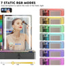 RGB Dressing Table with Wireless Charging Station, 7 Dynamic & 7 Static Dimmable