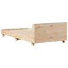 Bed Frame with Headboard 90x190 Solid Wood Pine F2W4