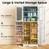 Costway Kitchen Pantry Storage Cabinet 161cm Tall Freestanding Cupboard w/Doors