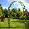 Large Garden Arch Metal Archway Gate Rose Vine Plants Climbing Trellis Rustproof