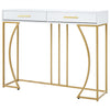 Console Table Side Table Narrow Hallway Furniture Cabinet with 2 Drawers Storage