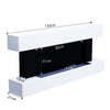 Fireplace Off White MDF Suite Electric Fire Flame Bedroom Living Room Heater