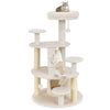 Cat Tree Kitty Tower Activity Center with Condo Scratching Posts White