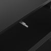 Modern TV Stand Storage Cabinet Unit High Gloss Black with LED Lights 2 Drawers