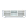 MODERN 160 CM TV UNIT STAND CABINET SIDEBOARD WITH HIGH GLOSS DOORS & LED LIGHTS