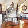 8 Panel Fireplace Fence Baby Pet Safety Gate Playpen Adjustable Room Divider