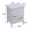 White Chest of Drawers Storage Unit Bedroom Office Organiser with Diamond Handle