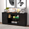 Barn 2 Sliding Doors Bar Cabinet Home Buffet Farmhouse Storage Cabinet TV Stand