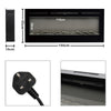 Wall Mounted Electric Fireplace Multi Colour Flame Decorative Fire Living Room