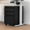 Lockable Office Home Filing Cabinet Cupboard on Castors Chest Drawers Storage