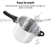 5 Litre Aluminium Pressure Cooker Quick with Lid Latch Indicator Explosion-Proof