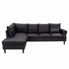 L-Shaped Corner Sofa, Sectional Couch with Built-in USB Port Chaise