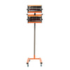 2 X 1000W Infrared Paint Curing Lamp Heater Dryer Baking W/ Stand Curing Light